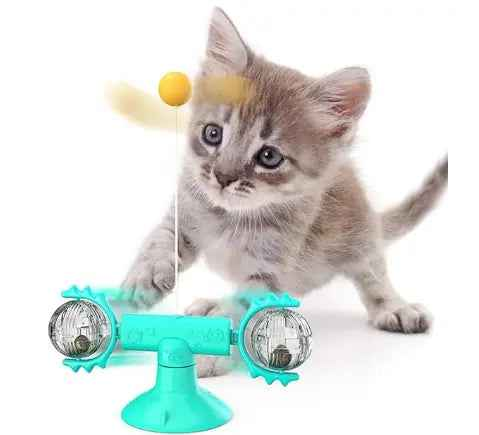 Molino de Viento para Gato 3 en 1 - Interactivo y Divertido