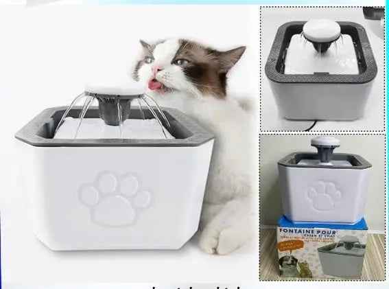 Fuente de Agua Automática Cascada para Mascotas + Packs de Filtros