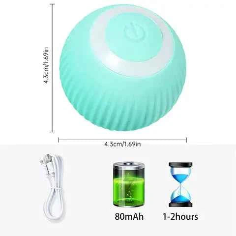Pelota Inteligente Auto-Giratoria Interactiva para Gatos