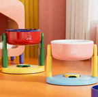 Comedero Elevado Ergonómico para Perros de Colores