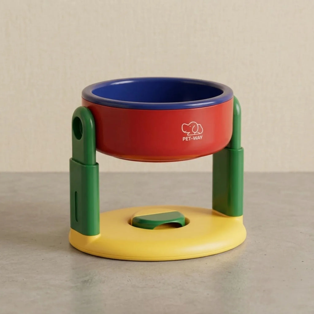 Comedero elevado ergonómico para perros 2 colores – plato altura postura correcta digestión Chile