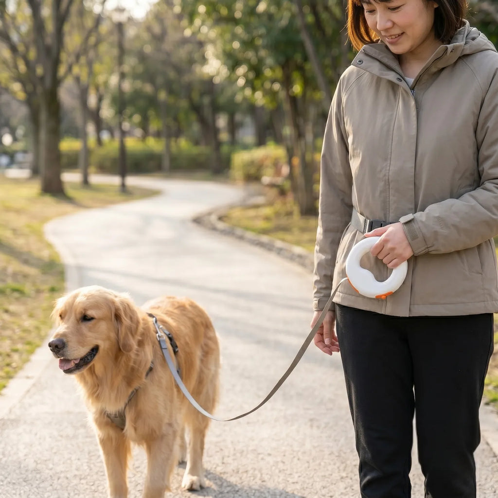 Sistema manos libres muñeca perros velcro ajustable – cinta reflectante nocturna paseo Chile