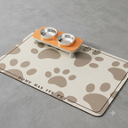 Mantel comedero mascotas café diseños impermeable hogar limpio Chile