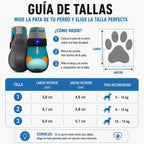 Zapatos LED Antideslizantes para Perros — Set de 4 Botines