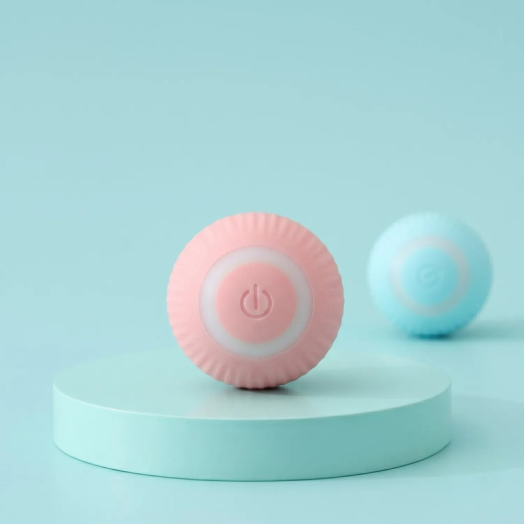 Pelota gatos luz LED 360 grados interactiva recargable USB – estimulación felina Chile