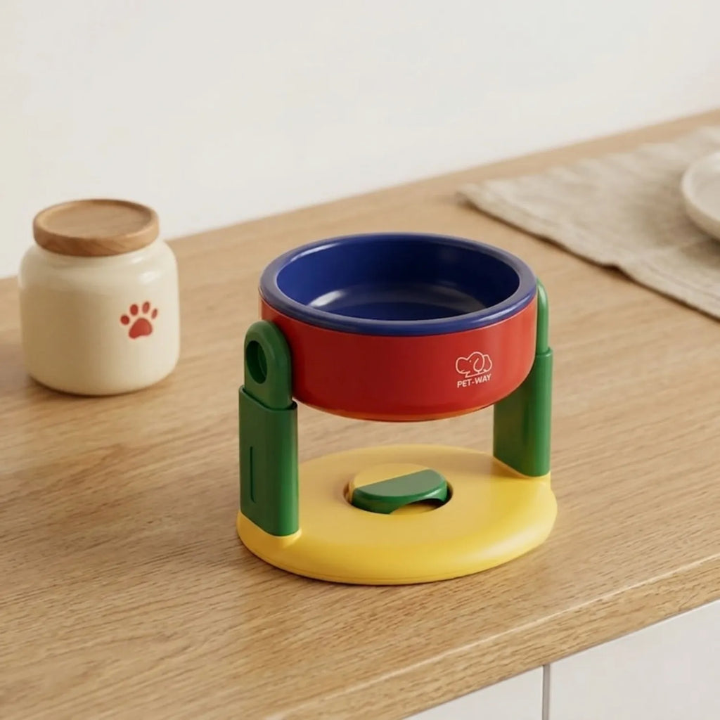 Plato elevado antideslizante perros reduce regurgitación – accesorios mascotas Chile