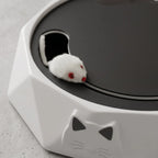Ratón automatizado tocadiscos eléctrico gatos peluche suave movimiento circular, tienda mascotas Chile